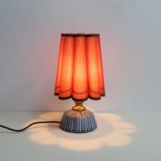Handgefertigte Duzy braune Sorrel Keramiklampe