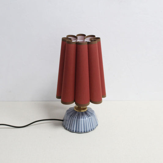 Handgefertigte Duzy braune Sorrel Keramiklampe